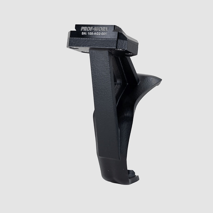 Night Heron Israel black PA12 nylon and aluminum helmet mount adapter for DJI Avata Goggles 2 and Integra Goggles.
