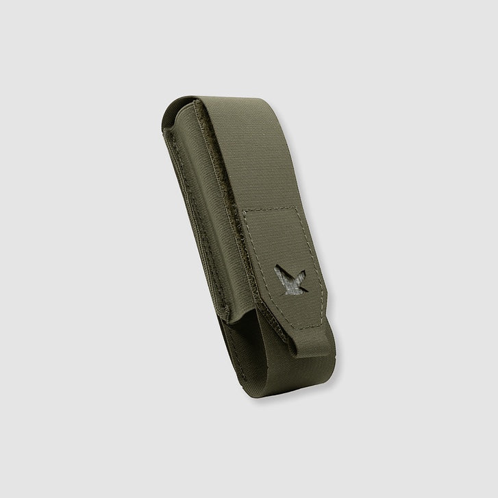 Night Heron Israel olive green Cordura CAT tourniquet pouch with MOLLE attachment and Velcro closure.