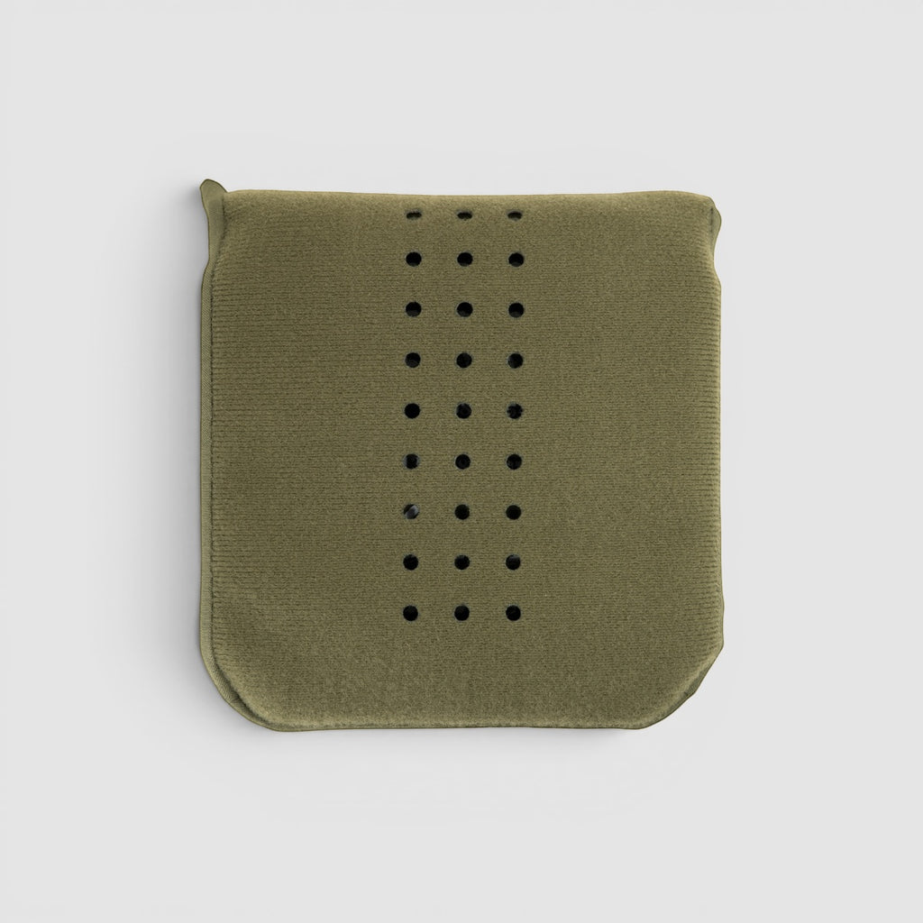 Night Heron Israel olive green padded pouch with ventilation holes for tactical vest side plates.