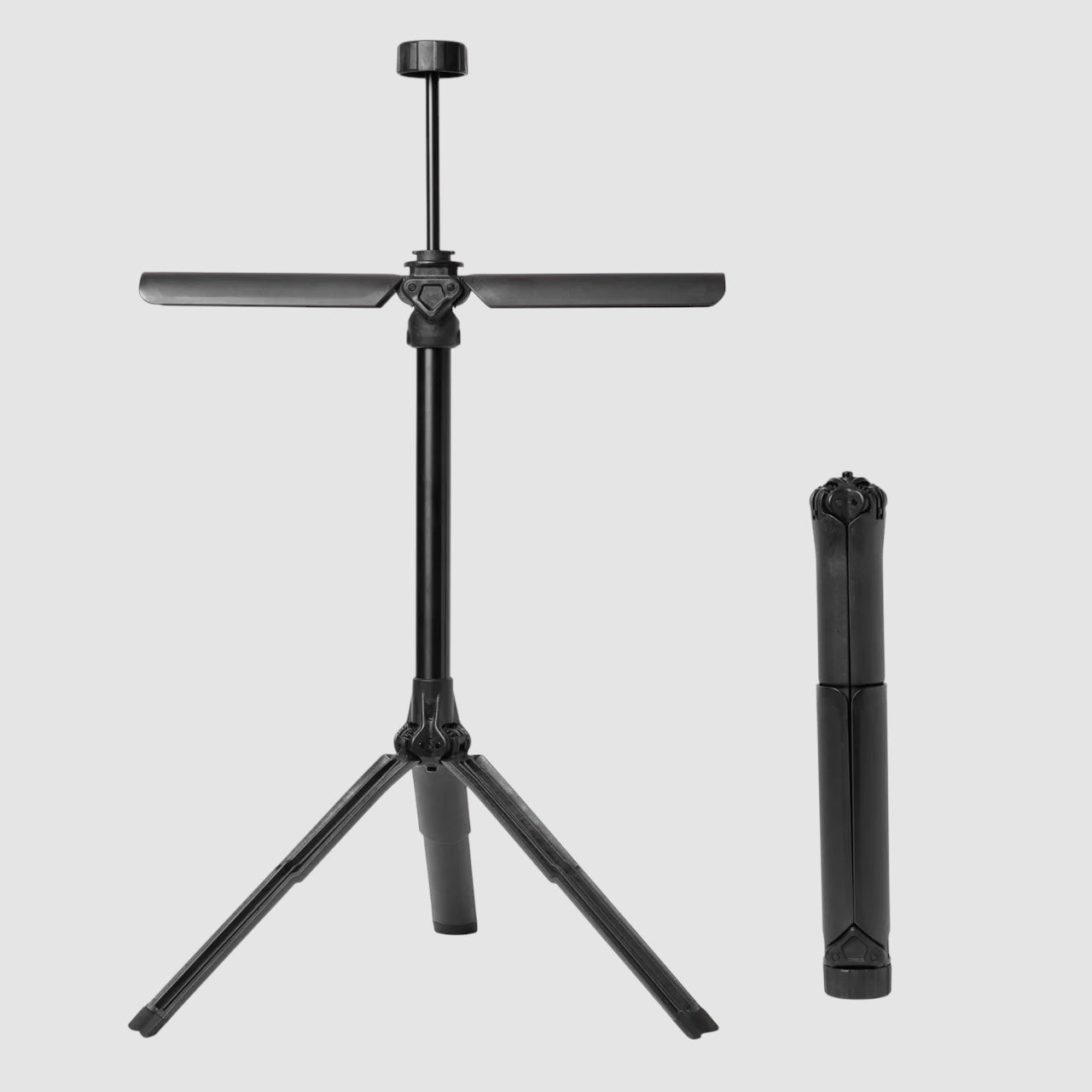 Night Heron Israel SWIFT Portable Gearstand for tactical gear, black aluminum and reinforced polyamide, foldable and compact