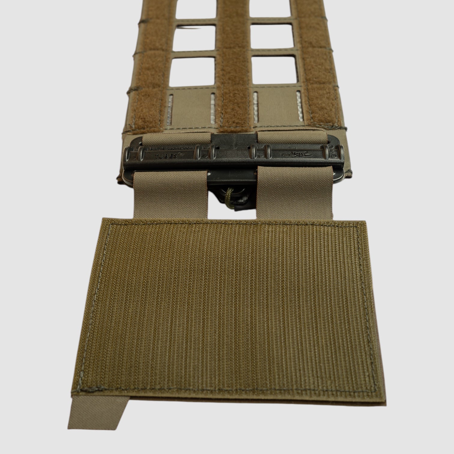 Night Heron Israel X-RAY wide tactical cummerbund in olive drab with MOLLE laser-cut laminate and quick-release buckle