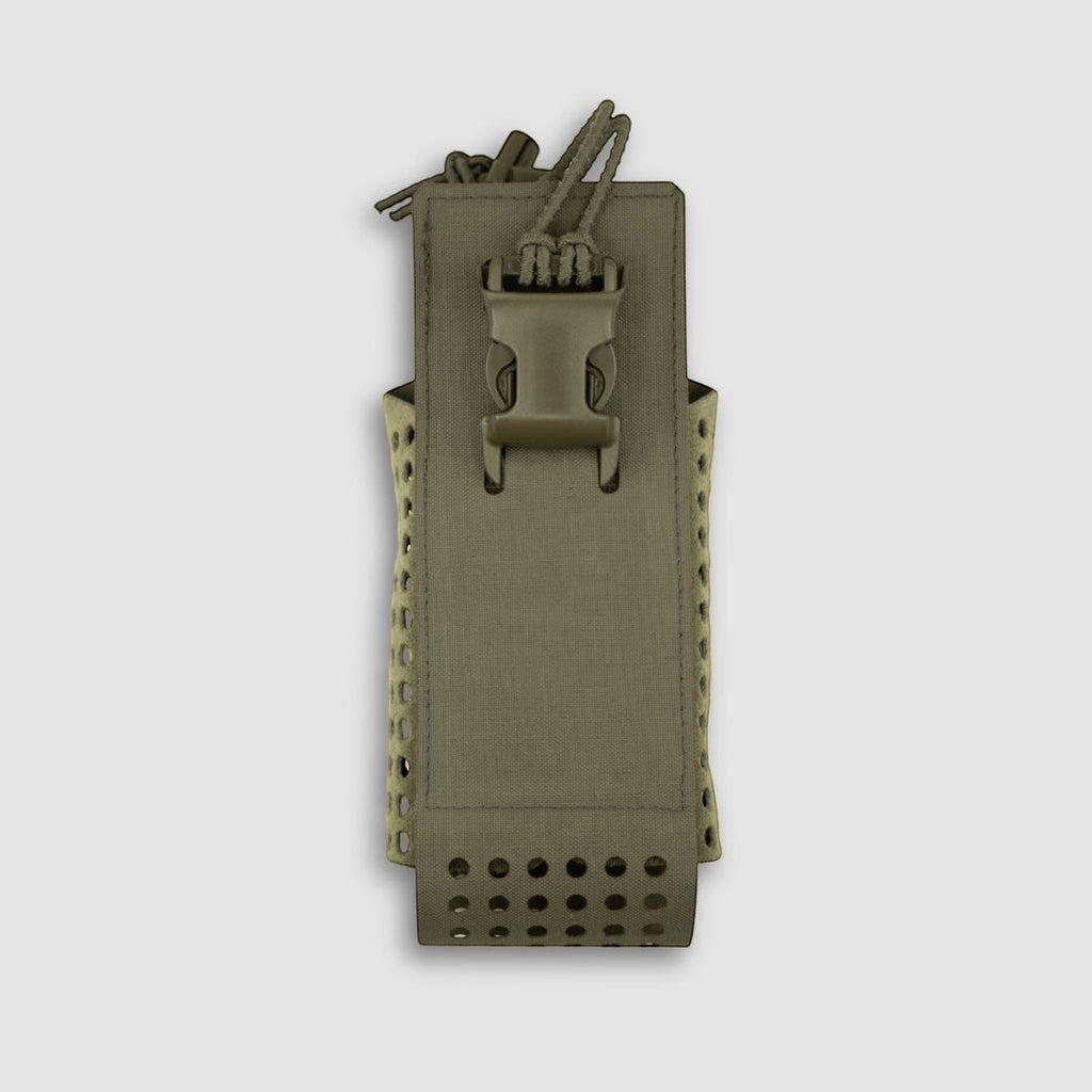 Night Heron Israel X-RAY Radio Pouch in olive green Cordura with adjustable strap and MOLLE system